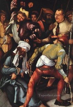マティアス・グリューネヴァルト Painting - キリストの嘲笑 ルネッサンス マティアス・グリューネヴァルト
